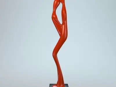 Kiss Sculpture 3D model