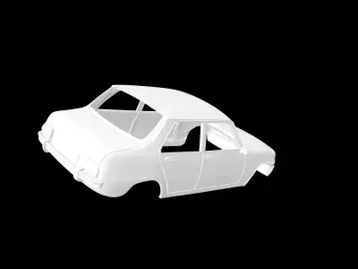 Renault 7 car 3D print model