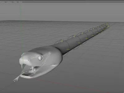 Snake Rig 3D model