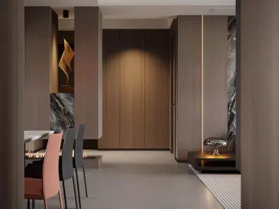Living room Full Scene 3D model 3D model