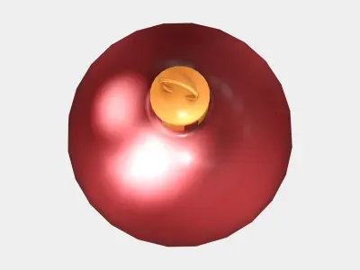 Xmas Tree Decoration Ball Low-poly 3D model