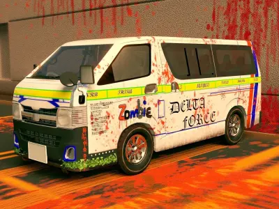 Toyota Hiace van 3D model