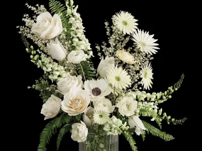 Flower In Vase  22 3D model