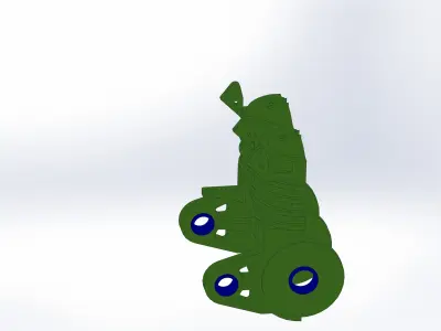 Two Cylinder Engine 3D model