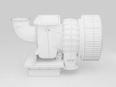 Marine Turbocharger 3D model