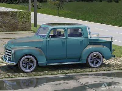 GMC 1953 pickup 3D model