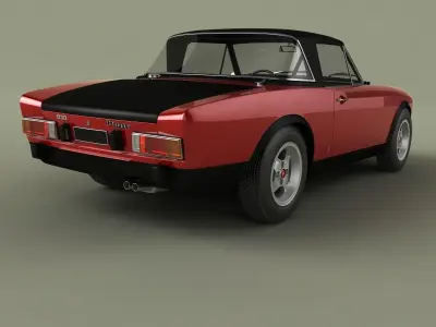 Fiat 124 Spider Abarth Rally 3D model