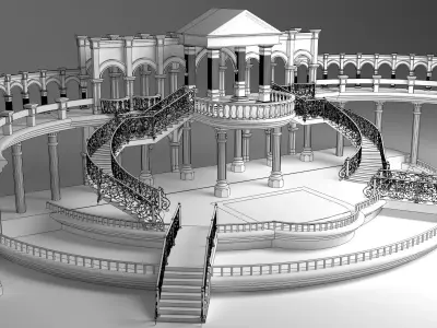 Couple Stage 3D model