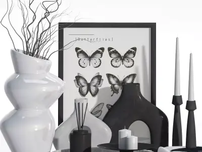 decorative set 01 3D model