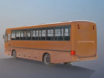 City Bus Low-poly 3D model