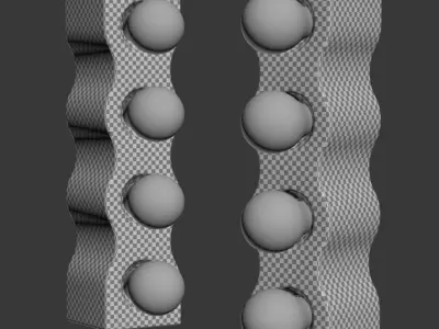 Sinus Table Lamp by Ettore Sottsass 3D model