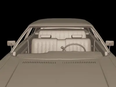 CHEVROLET CAPRICE 1976 FOUR DOORS 3D print model