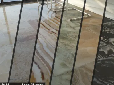 TUREX INTERNATIONAL Onyx Tiles Set 03 3D model