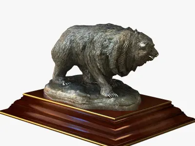 Bear Statuette 3D model
