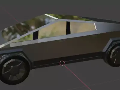 Tesla Cyber truck textured Free 3D model