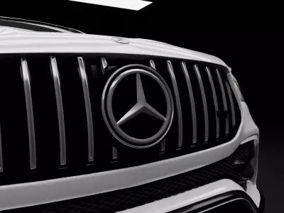 mercedes Low-poly 3D model