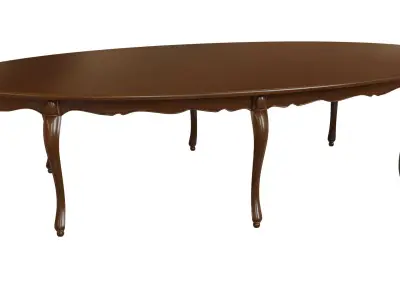 Classic wood table 3000 3D model