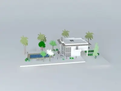 Modern house Free 3D model