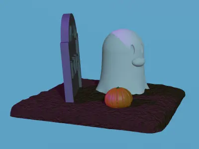 Pokemon Diglett Ghost Halloween Free 3D print model