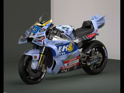 MotoGP Greseni Ducati Low-poly 3D model