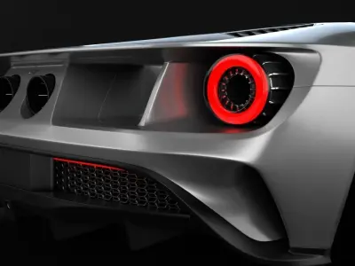 GT 2017 Racing Car Model 3D model