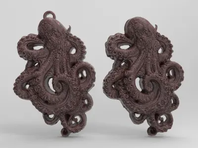 octobus pentant 3D print model