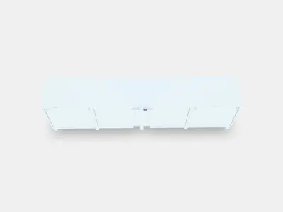 BESTA TV bench with doors and drawers 3 Low-poly 3D model