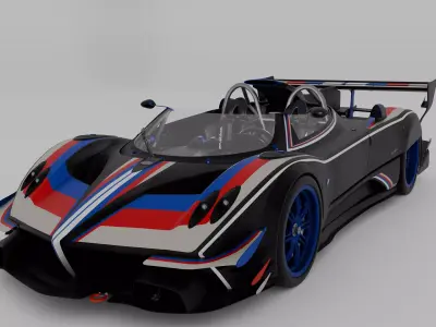 Pagani Zonda R Evo Barchetta 3D model