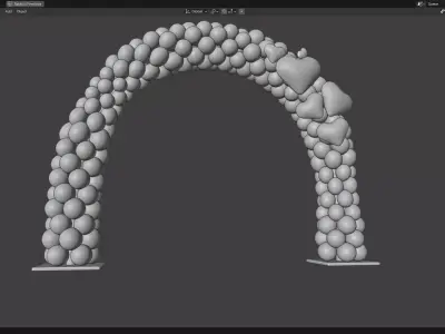 Balloon Arch 02 3D model