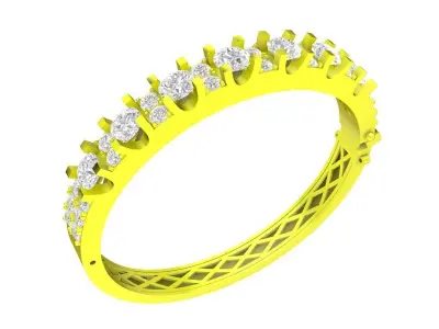 A7732 Diamond Women Bangle Bracelets 3D Model 3D print model