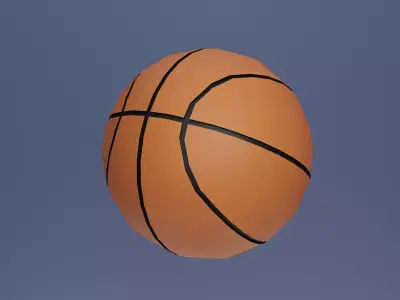 Basketball ball Free low-poly 3D model