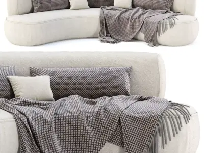 Jenifer restaurant sofa JR18  3D model