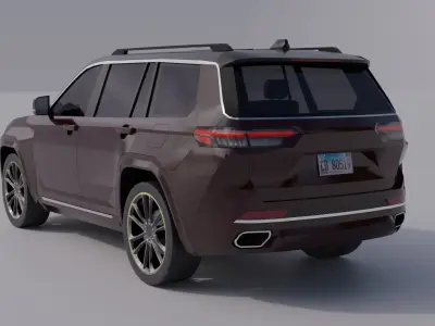Generic Luxury SUV 1 Low-poly 3D model