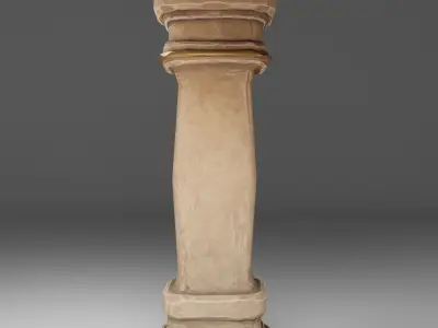 Pillars Low-poly 3D model purchase