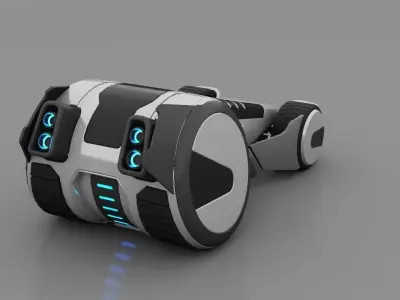 Sci-fi vehicle 3D model