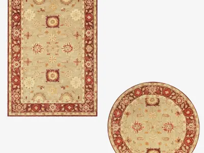 Rugs No 5 Low-poly 3D model