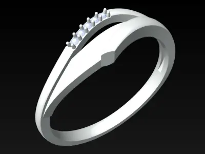 Diamond Ring - Womens Rings - N420223 Free 3D print model