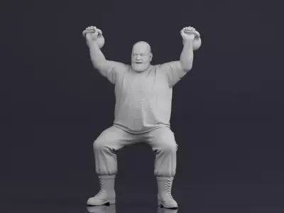 001547 Weightlifter 3D print model