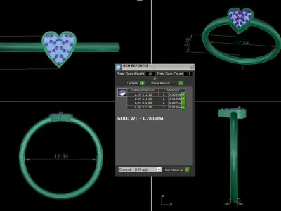 Women Ring 3D print model