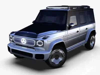 Mercedes EQG EV  Free low-poly 3D model