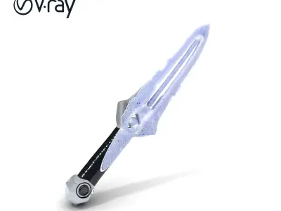 Futuristic SciFi Sword Model Pack Low-poly 3D model