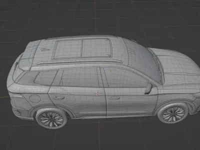 BYD Song Pro DM 2022 low poly  3D model