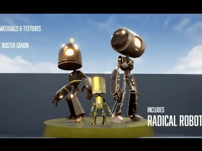 Full Metal Mega Pack - Unreal Project Bundle Low-poly 3D model