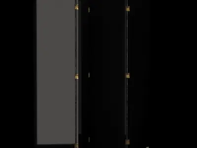 Folding Screen Citta che si rispecchia by Fornasetti Low-poly 3D model