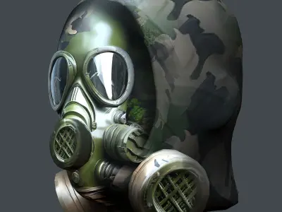 Helmet 3d model military combat Military Low-poly Low-poly 3D model 83