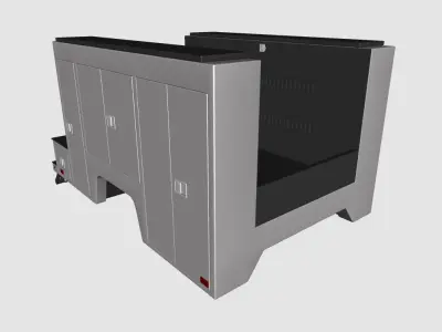 FLATBED Douglass Truck Bodie for Truck Low-poly 3D model