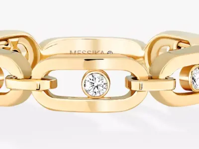 YELLOW GOLD DIAMOND RING MOVE UNO MULTI 3D print model