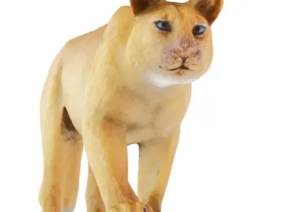 Figurine Puma 3D model