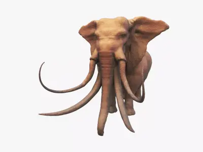 elephant mammoth creature 3d model 3D model