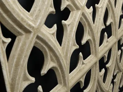 Paneling belonging to Carlisle Cathedral  1842 V1 3D model